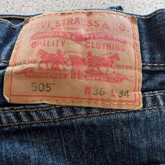 #20 Levi’s red tab 505 straight fit W36XL34 - Picture 5 of 14